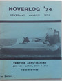 Hoverlog 74. Hovercraft catalog 1974.