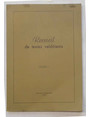 Recueil de textes valdotains. Volume I. (FRUTAZ J.B. de Tillier et ses travaux historiques. - MENABREA La Valle dAoste du pass.)