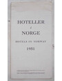 Hoteller i Norge. Hotels in Norway. 1951.