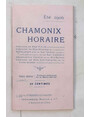 Chamonix Horaire. Et 1906.