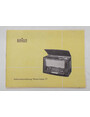 Braun. Istruzioni duso. Gebrauchsanleitung Phono-Super 77.