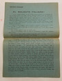 Al Soldato Italiano. (Prima Guerra Mondiale, fronte del Piave: volantino di propaganda per i soldati)