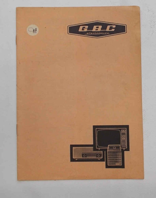 GBC electronics. Produzione GBC electronics 1963.
