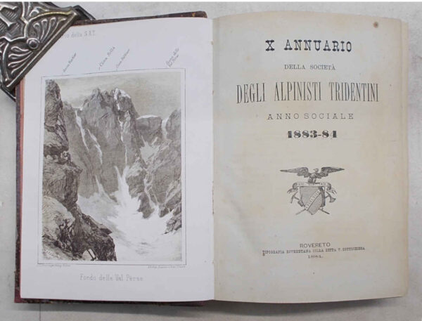 GM-1110 X Annuario della Società degli Alpinisti Tridentini. Anno sociale 1883 - 84.