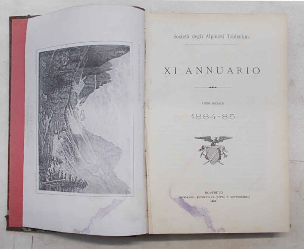 GM-1111 Società degli Alpinisti Tridentini. XI Annuario. Anno sociale 1884 - 85.