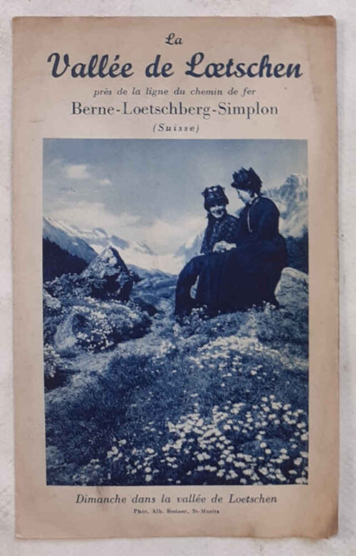 La Vallée de Loetschen prè de la ligne du chemin de fer Berne - Loetschberg - Simplon. (Suisse).
