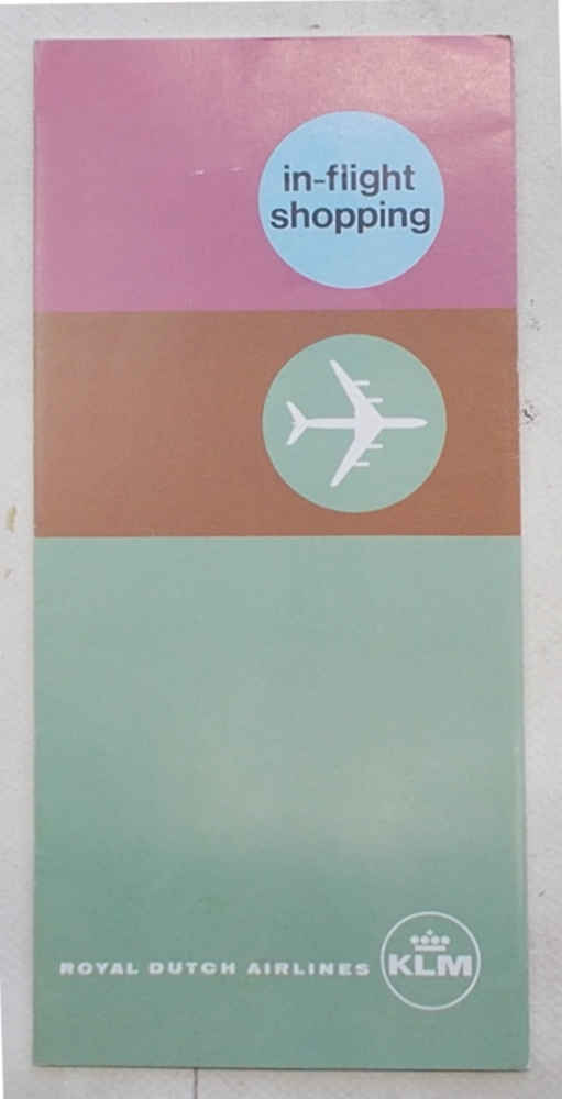 P2-0797 In-flight shopping. Royal Dutch Airlines. KLM.
