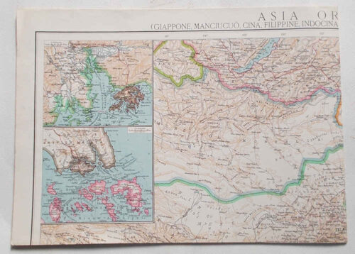 Asia orientale (Giappone, Manciucuò, Cina, Filippine, Indocina, Thailandia, Birmania, Malacca, Indie olandesi).
